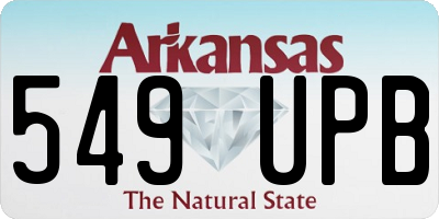 AR license plate 549UPB