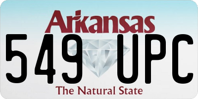 AR license plate 549UPC