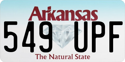AR license plate 549UPF