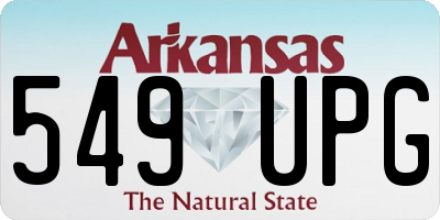 AR license plate 549UPG