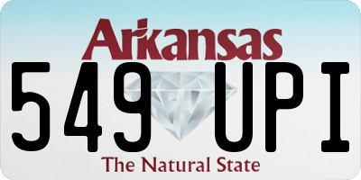 AR license plate 549UPI