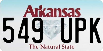 AR license plate 549UPK