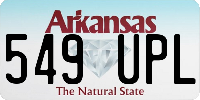 AR license plate 549UPL