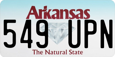 AR license plate 549UPN