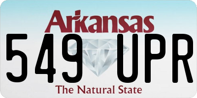 AR license plate 549UPR
