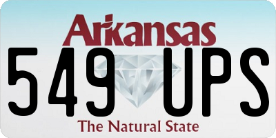 AR license plate 549UPS