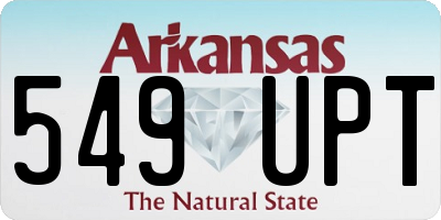 AR license plate 549UPT