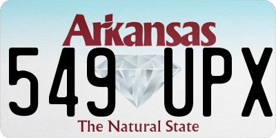 AR license plate 549UPX