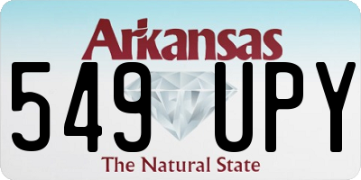AR license plate 549UPY