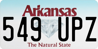 AR license plate 549UPZ