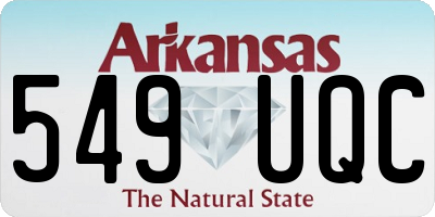 AR license plate 549UQC