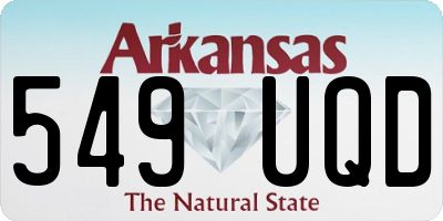 AR license plate 549UQD