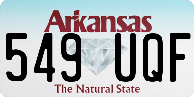 AR license plate 549UQF