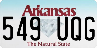 AR license plate 549UQG