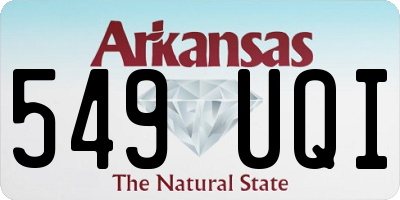 AR license plate 549UQI