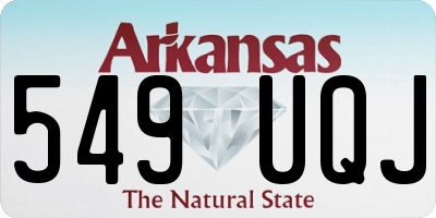 AR license plate 549UQJ