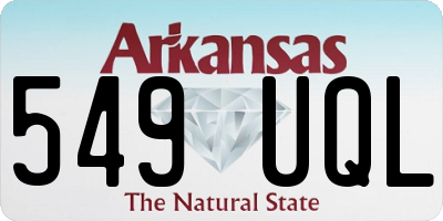 AR license plate 549UQL