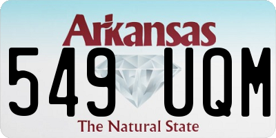 AR license plate 549UQM
