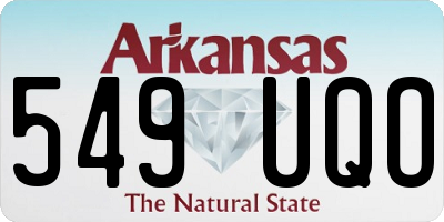 AR license plate 549UQO