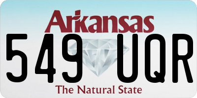 AR license plate 549UQR