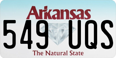 AR license plate 549UQS