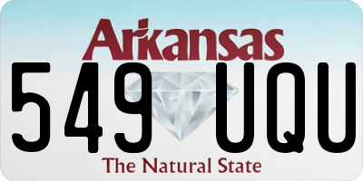 AR license plate 549UQU