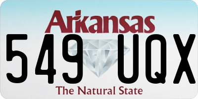 AR license plate 549UQX