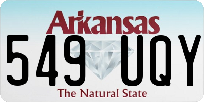 AR license plate 549UQY