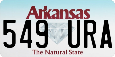 AR license plate 549URA