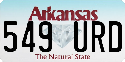 AR license plate 549URD