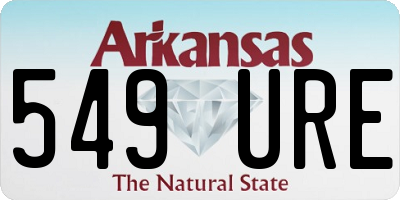 AR license plate 549URE