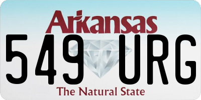 AR license plate 549URG