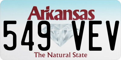 AR license plate 549VEV