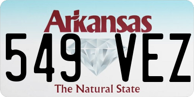 AR license plate 549VEZ