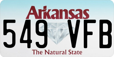 AR license plate 549VFB