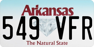 AR license plate 549VFR