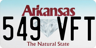 AR license plate 549VFT