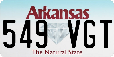 AR license plate 549VGT