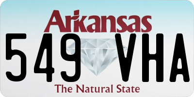 AR license plate 549VHA