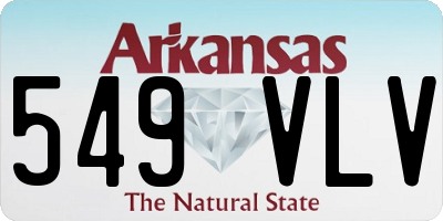 AR license plate 549VLV