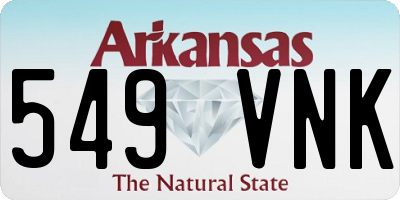 AR license plate 549VNK