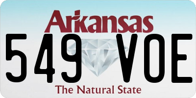 AR license plate 549VOE