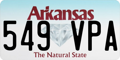 AR license plate 549VPA