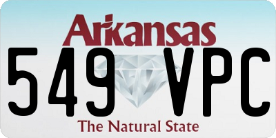 AR license plate 549VPC