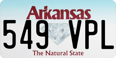 AR license plate 549VPL