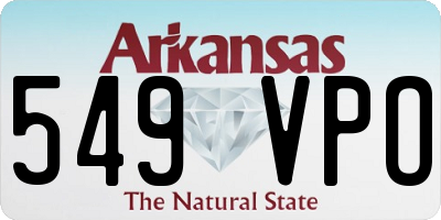 AR license plate 549VPO