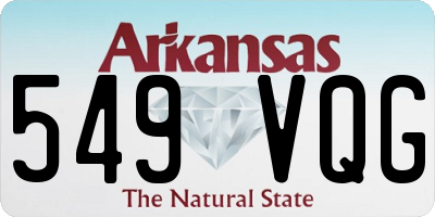 AR license plate 549VQG