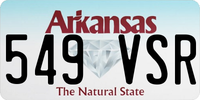 AR license plate 549VSR