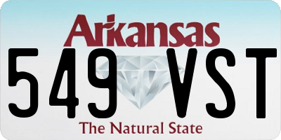 AR license plate 549VST
