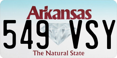 AR license plate 549VSY